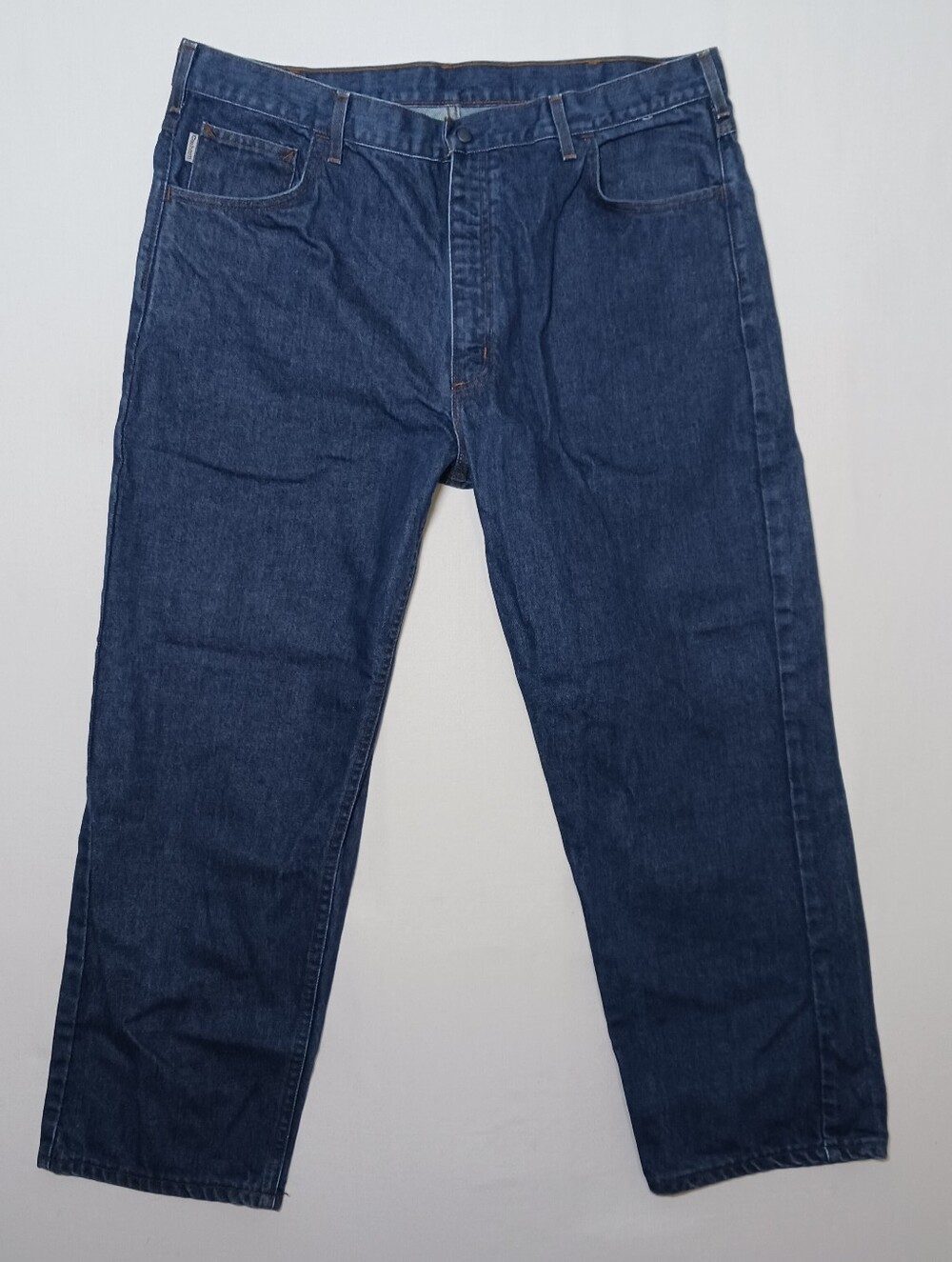 Carhartt Mens FRB150 Flame Resistant Relaxed Fit Jeans 42X30 Blue Indura Denim